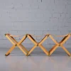 Pamono Pippa Folding 3 Seater Bench by Rena Dumas for Hermès Paris> Benches