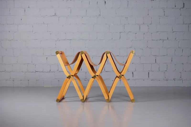 Pamono Pippa Folding 3 Seater Bench by Rena Dumas for Hermès Paris> Benches