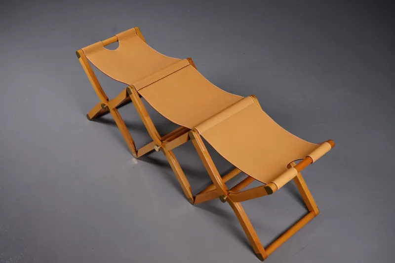 Pamono Pippa Folding 3 Seater Bench by Rena Dumas for Hermès Paris> Benches