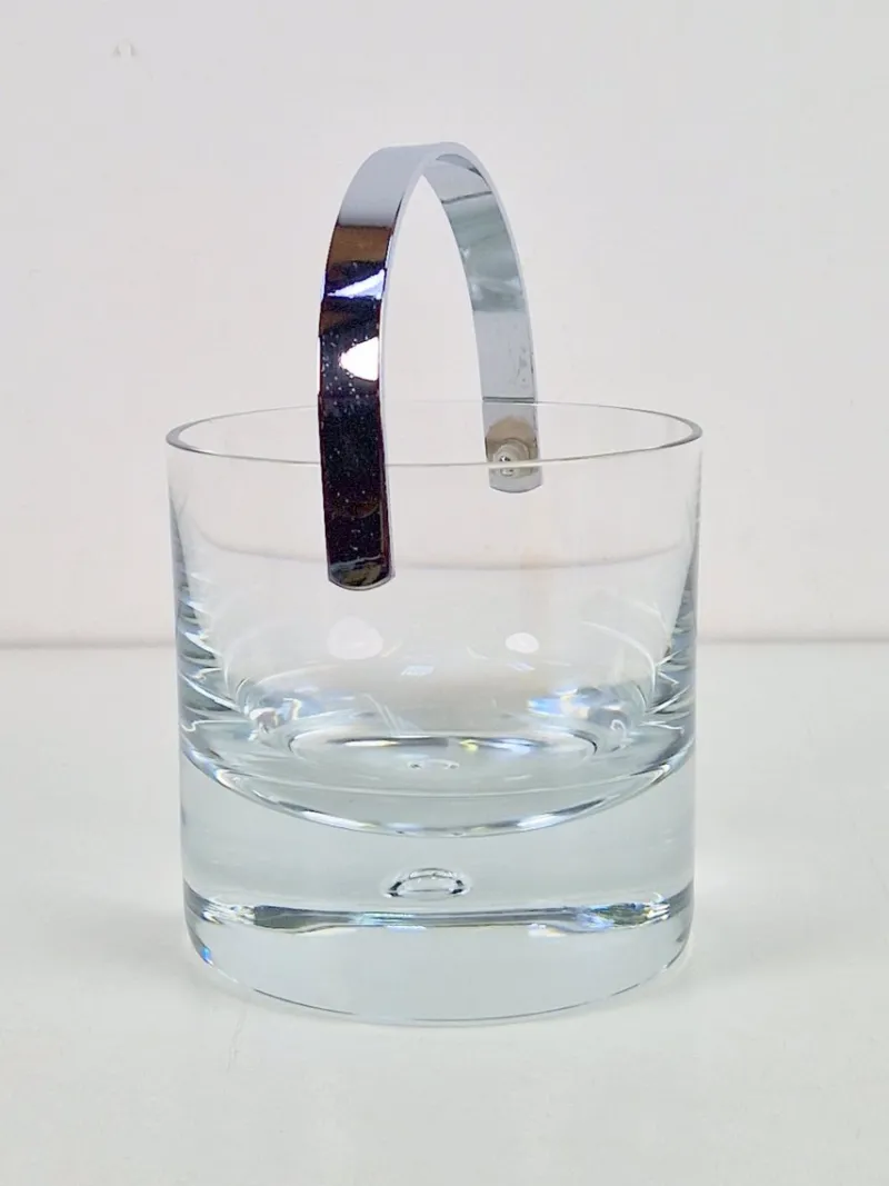 Pamono Pippi Glass Ice Bucket by Vicke Lindstrand for Kosta Boda, Sweden, 1970s> Ice Buckets & Wine Coolers