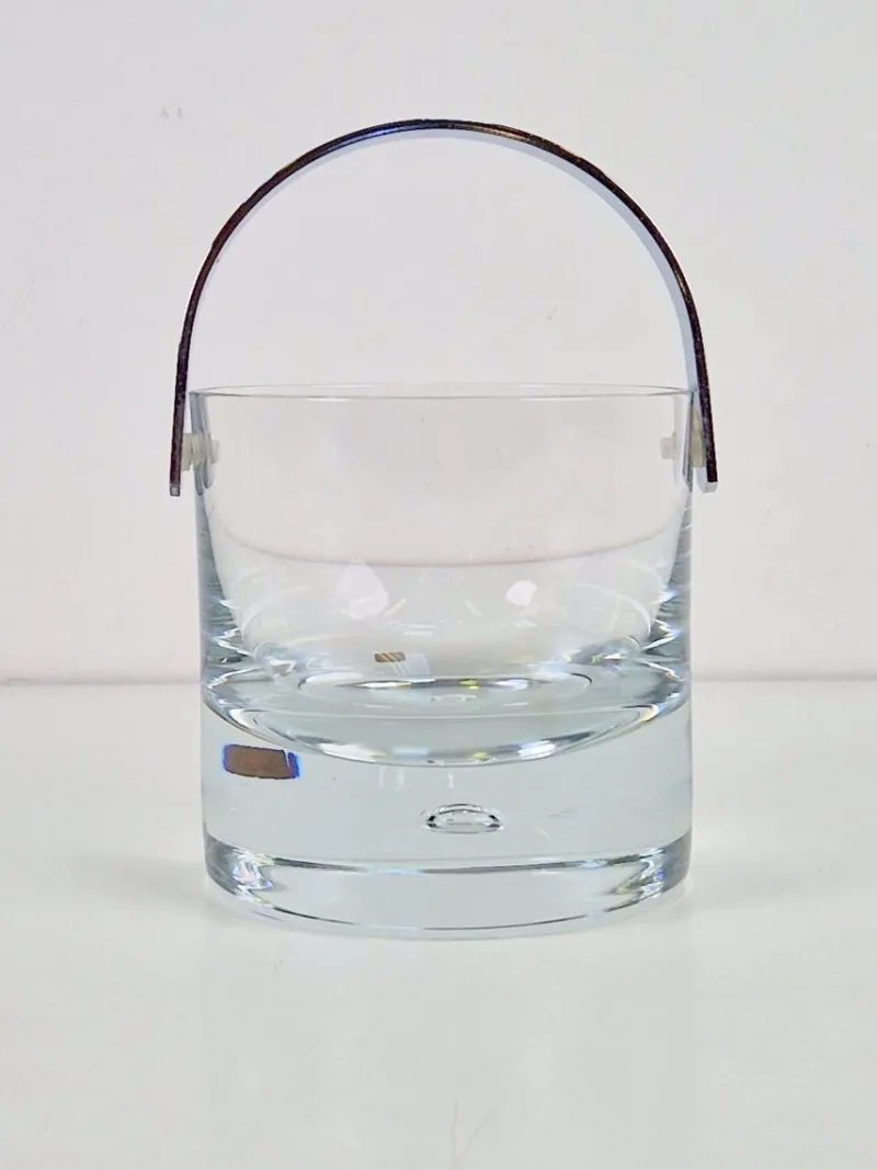 Pamono Pippi Glass Ice Bucket by Vicke Lindstrand for Kosta Boda, Sweden, 1970s> Ice Buckets & Wine Coolers