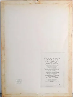 Outlet Pamono Piranesi, Antiquities, Etching, Framed