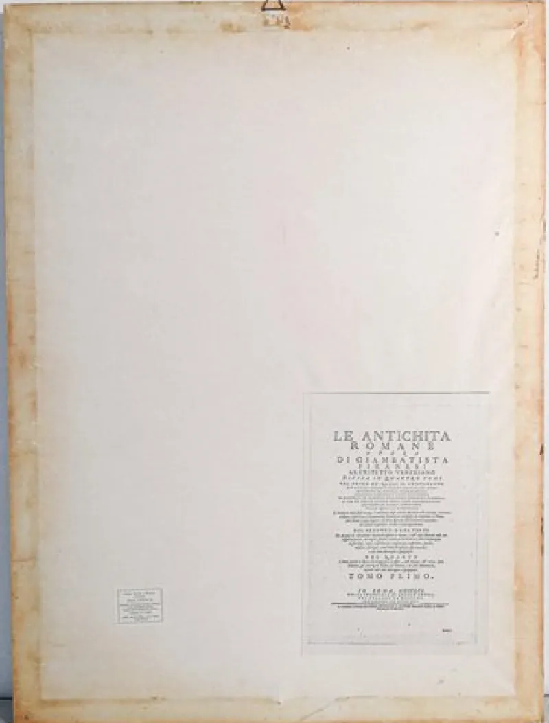 Outlet Pamono Piranesi, Antiquities, Etching, Framed