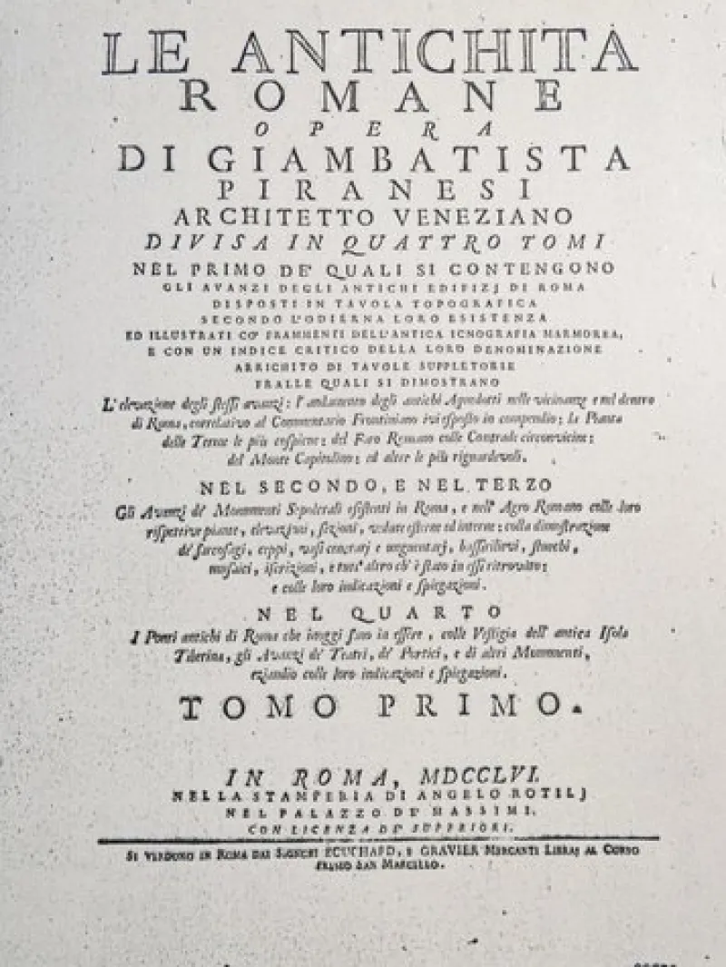 Outlet Pamono Piranesi, Antiquities, Etching, Framed