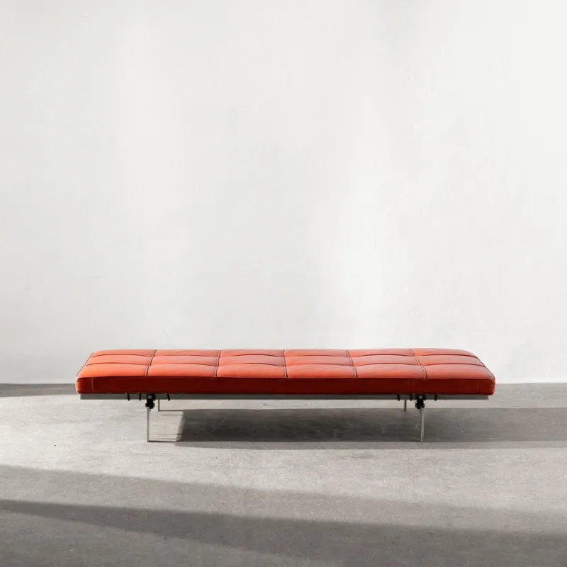 Pamono PK80 Daybed by Poul Kjærholm for Fritz Hansen, 1980s> Daybeds & Chaises Lounges
