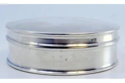 Outlet Pamono Plain Silver Box for Circular Rosary