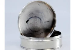 Outlet Pamono Plain Silver Box for Circular Rosary