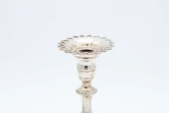 Pamono Plain Silver Candlesticks, Set of 2><noscript><img width=