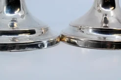 Pamono Plain Silver Candlesticks, Set of 2><noscript><img width=