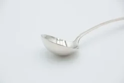 Best Pamono Plain Silver Sauce Spoon with Circular Ladle and Handle