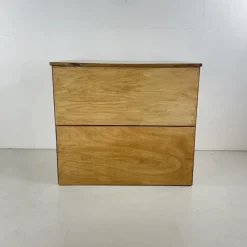 Pamono Plan Chest with Brass Cup Handles, 1930s><noscript><img width=