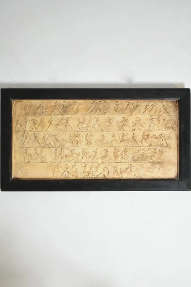 Sale Pamono Plaster Mythological Bas-Relief, 1940s