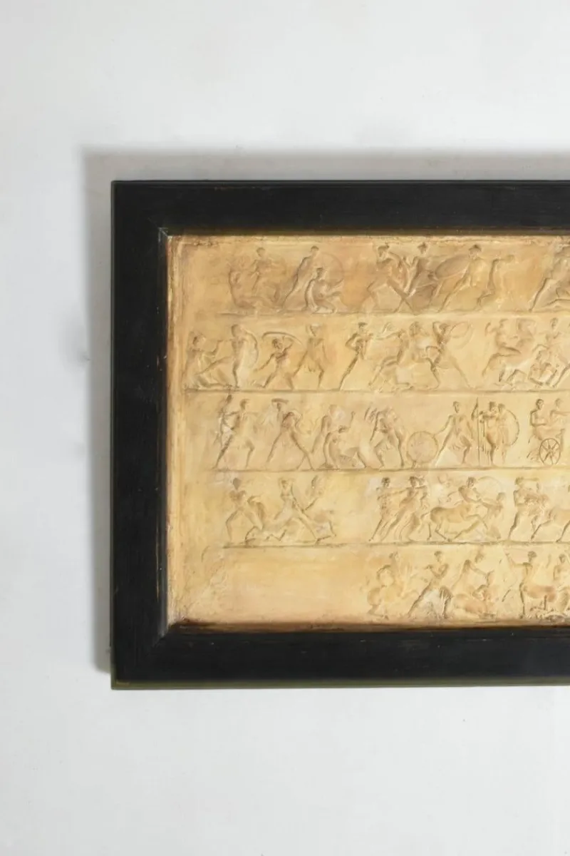 Sale Pamono Plaster Mythological Bas-Relief, 1940s
