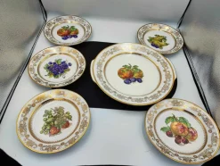 Pamono Plate Set from Kahla, 1950s, Set of 6> Dinner Plates & Bowls