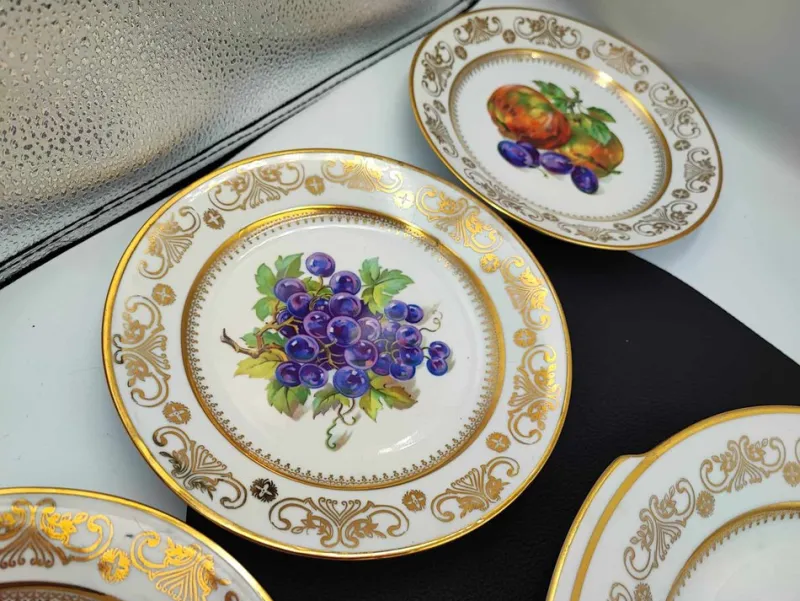 Pamono Plate Set from Kahla, 1950s, Set of 6> Dinner Plates & Bowls