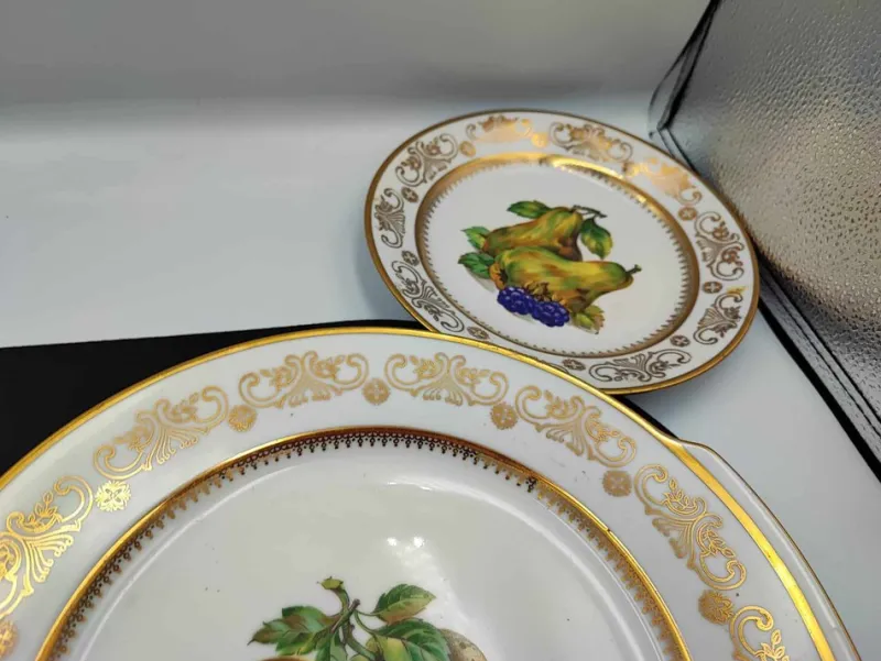 Pamono Plate Set from Kahla, 1950s, Set of 6> Dinner Plates & Bowls