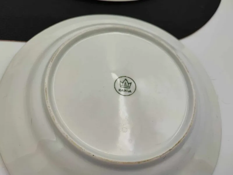 Pamono Plate Set from Kahla, 1950s, Set of 6> Dinner Plates & Bowls