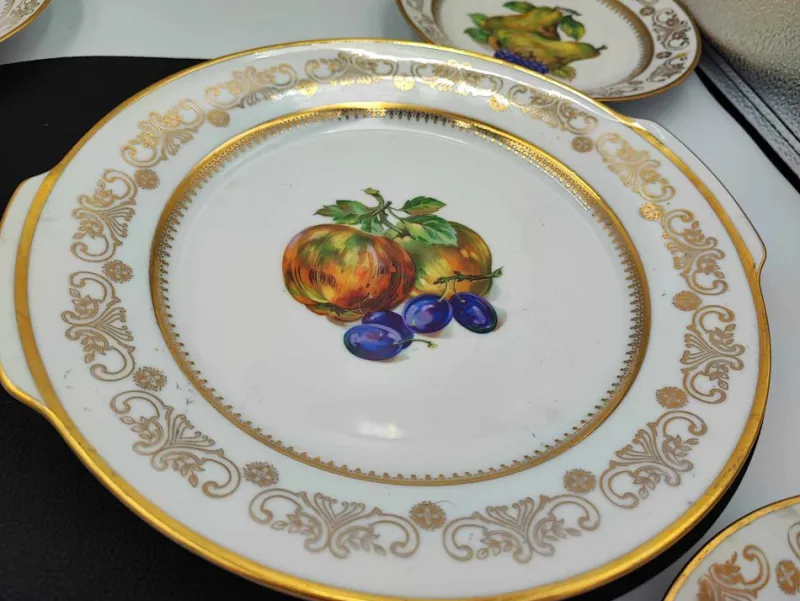 Pamono Plate Set from Kahla, 1950s, Set of 6> Dinner Plates & Bowls