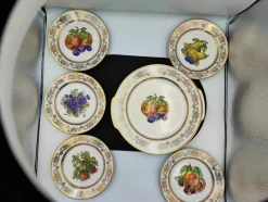 Pamono Plate Set from Kahla, 1950s, Set of 6><noscript><img width=