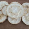Pamono Plates and Oyster Dish, 1920s, Set of 9> Dinner Plates & Bowls