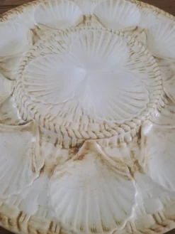 Pamono Plates and Oyster Dish, 1920s, Set of 9><noscript><img width=