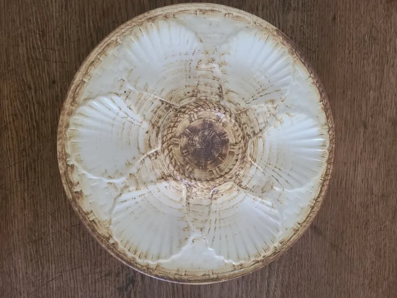 Pamono Plates and Oyster Dish, 1920s, Set of 9> Dinner Plates & Bowls