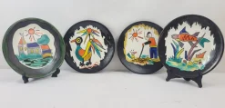Pamono Plates from Bugette, 1960s, Set of 4