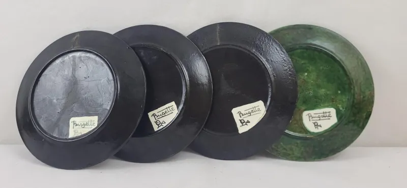 Pamono Plates from Bugette, 1960s, Set of 4