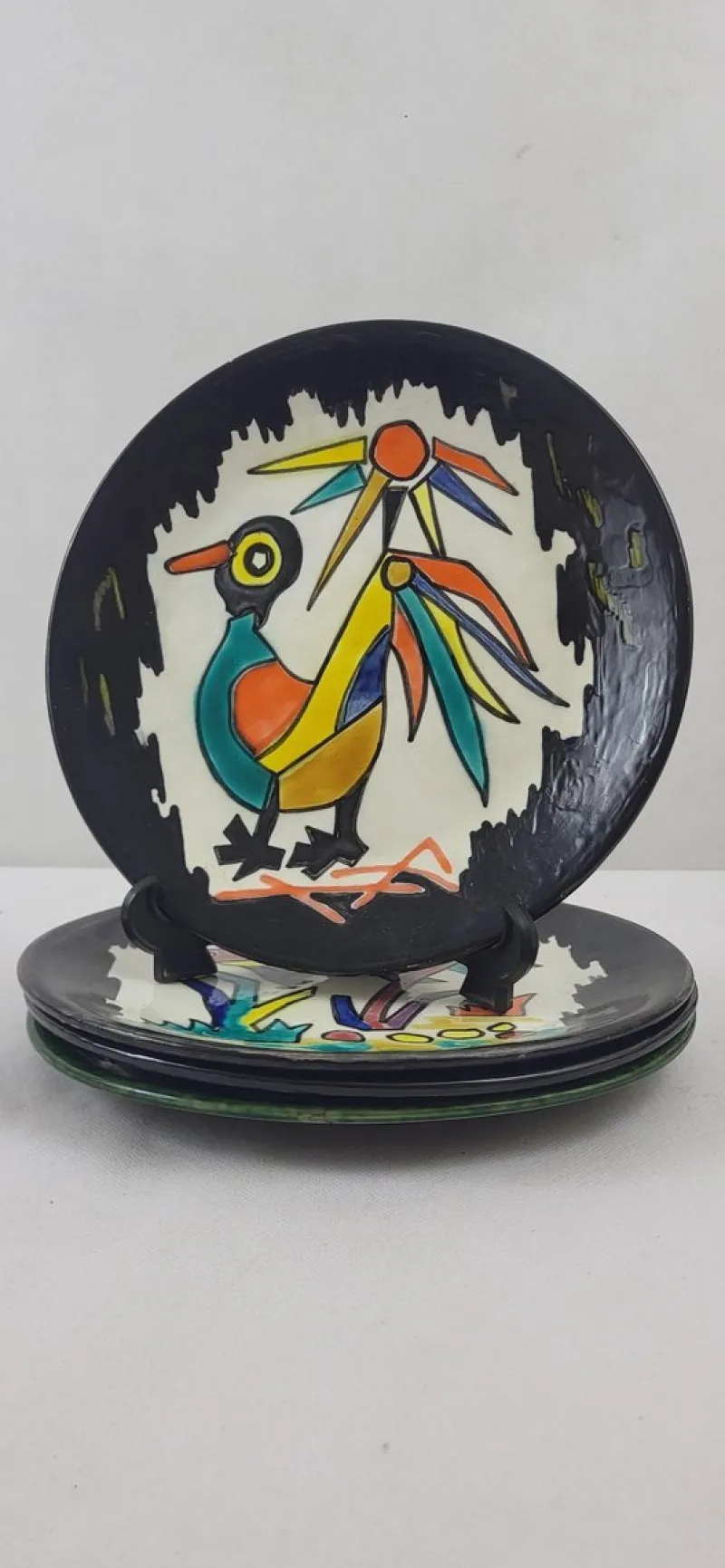 Pamono Plates from Bugette, 1960s, Set of 4