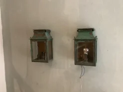 Pamono Platina Copper Classic Model Garden Wall Light, Maison, France, 1970s, Set of 2><noscript><img width=