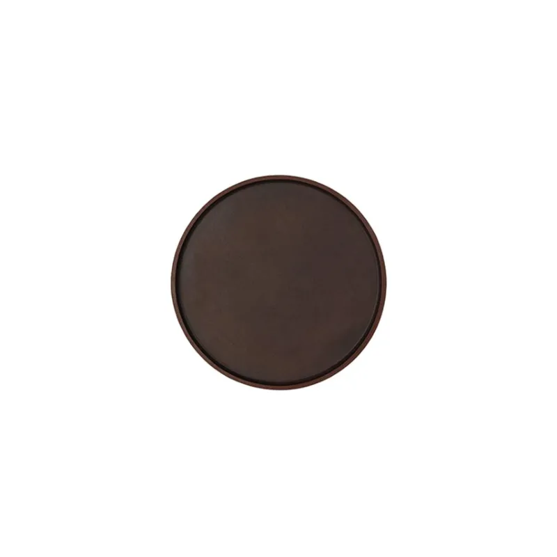 Online Pamono Plato Dark Brown Tray Round No.02 Defne Koz for Uniqka