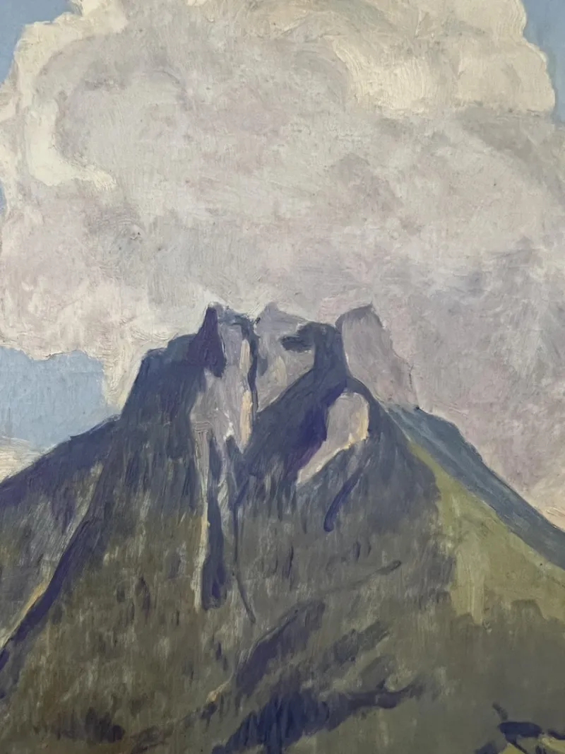 Pamono Plinio Colombi, Paysage Lacustre, 1931, Oil on Canvas, Framed> Classical