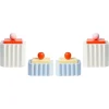 Pamono Plizé Boxes in 2l White & 2M Blue by Made by Choice, Set of 4> Trunks, Crates & Baskets