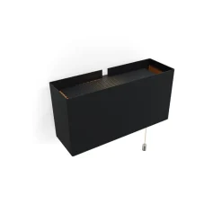 Pamono 6135PM Black with Mini Pull Switch Wall Lamp from Disderot> Wall Lights & Sconces