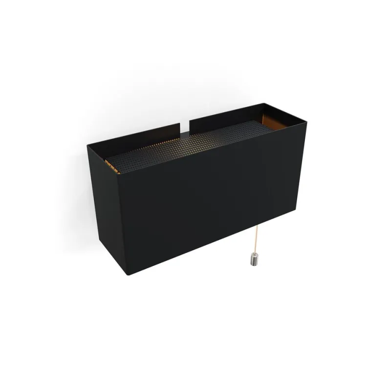 Pamono 6135PM Black with Mini Pull Switch Wall Lamp from Disderot> Wall Lights & Sconces