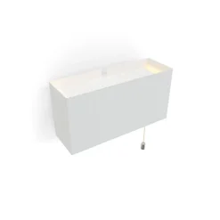 Sale Pamono 6135PM White with Mini Pull Switch Wall Lamp from Disderot