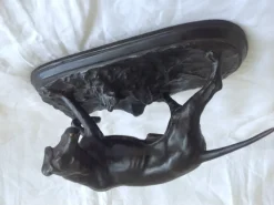 Pamono Pointer Dog, 1920s-1940s, Bronze