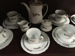 Pamono Polish Porcelain Tableware Set from Ćmielów, 1950s, Set of 30