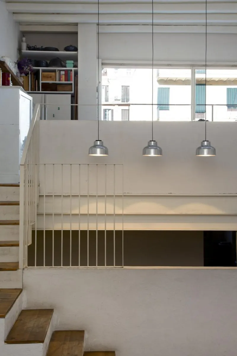 Pamono Polished Aluminum M64 Pendant Lamp by Miguel Mila> Ceiling Lights