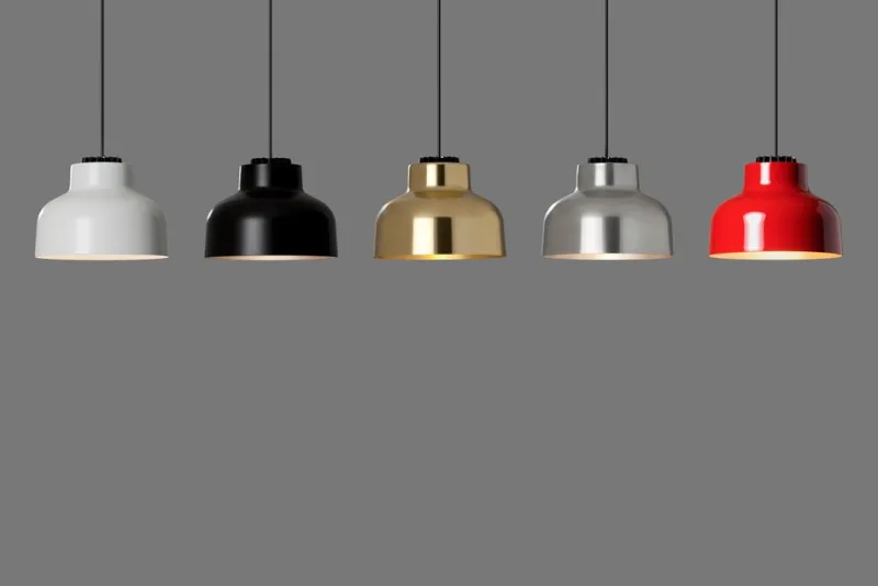 Pamono Polished Aluminum M64 Pendant Lamp by Miguel Mila> Ceiling Lights