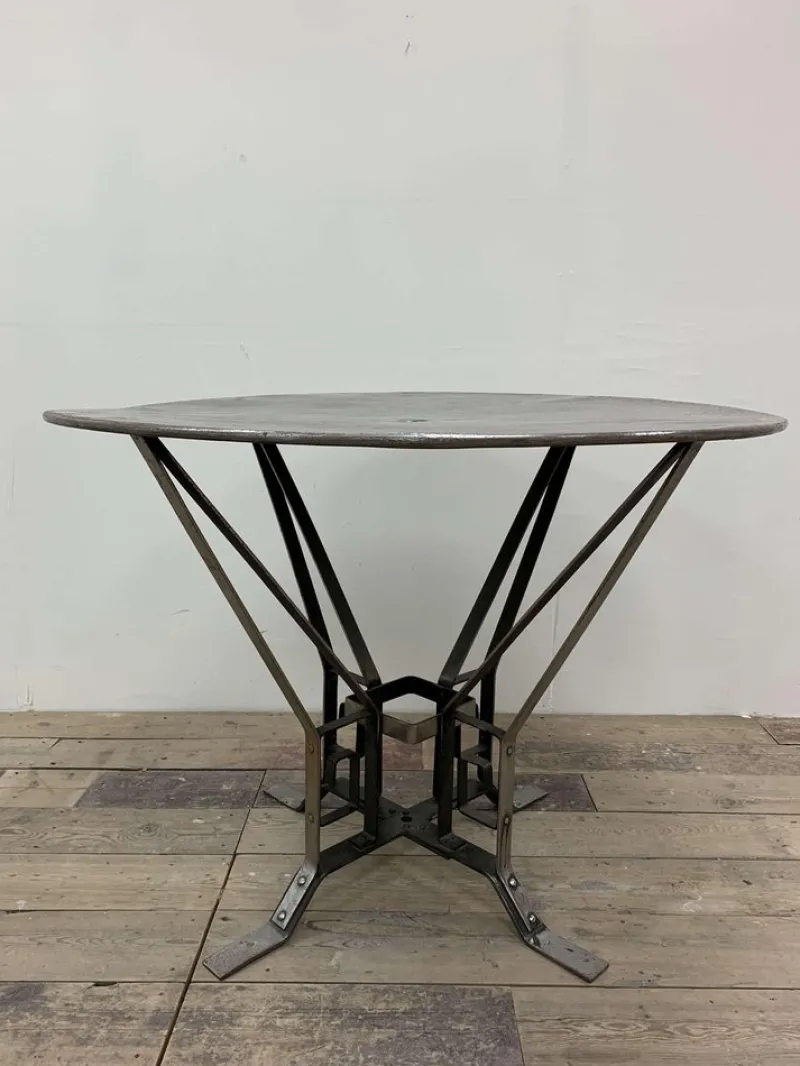 Hot Pamono Polished Metal Garden Table, 1930s