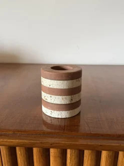 Clearance Pamono Polychrome Marble Candleholder from Fratelli Mannelli, Italy, 1970s
