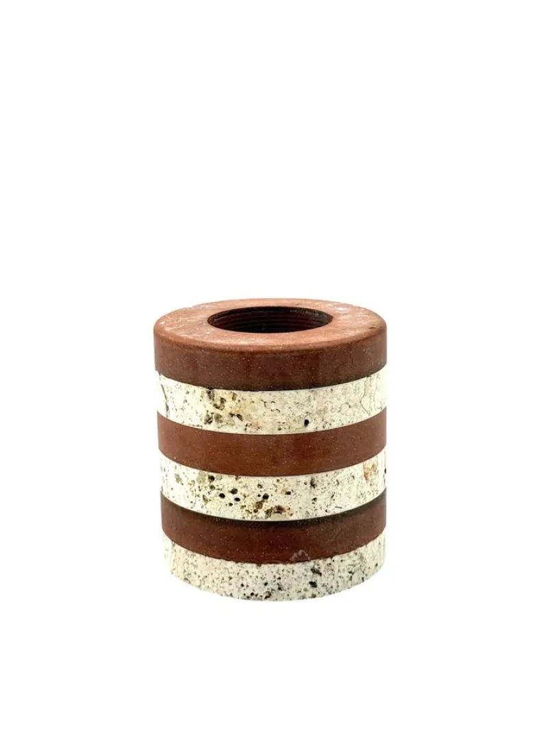 Clearance Pamono Polychrome Marble Candleholder from Fratelli Mannelli, Italy, 1970s