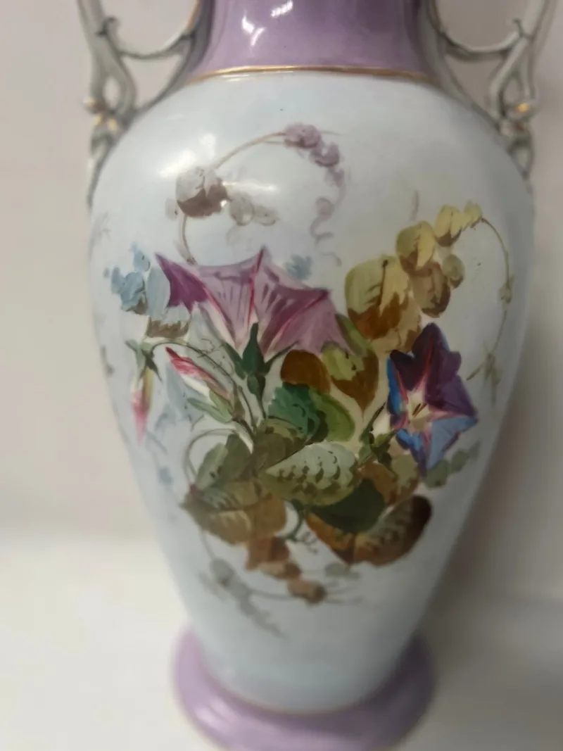 Online Pamono Polychrome Porcelain Vases, 19th Century, Set of 2