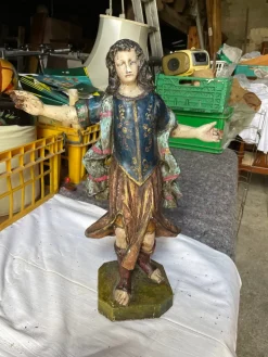 Pamono Polychrome Statue, 18th Century> Classical