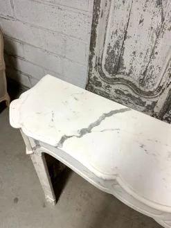 Best Pamono Pompadour Marble Fireplace, 1900