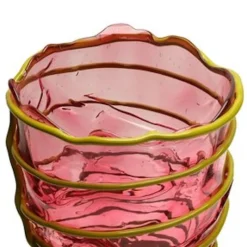 Pamono Pompitu II Vase - Clear Light Fuchsia And Matt Dust Green by Gaetano Pesce for Fish Design><noscript><img width=