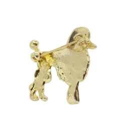 Pamono Poodle Brooch in Enamel and Zircons, Spain, 1970s><noscript><img width=
