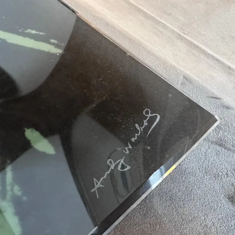 Outlet Pamono Pop Art Andy Warhol Self Portrait Square Glass Tray from Rosenthal, 1990s