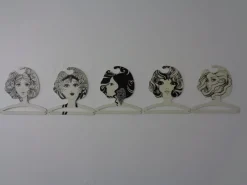 Pamono Pop Art Plastic Coat Hangers, 1960s, Set of 5> Racks, Hooks & Valets